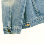 Palm Angels Men's Light Blue Logo Patches Denim Jacket