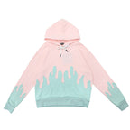 Palm Angels Layered Flames Drawstring Hoodie
