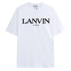 LANVIN Letter Embroidery T-Shirt