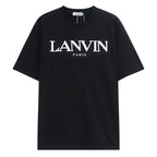 LANVIN Letter Embroidery T-Shirt