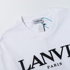 LANVIN Letter Embroidery T-Shirt