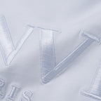 LANVIN Letter Embroidery Logo T-Shirt White