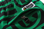 BAPE All over letter print sweatpants