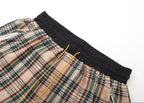 RHUDE Logo-Embroidered Checked Cotton-Flannel Drawstring Shorts
