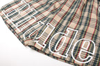 RHUDE Logo-Embroidered Checked Cotton-Flannel Drawstring Shorts