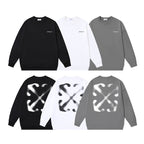 Off White Logo Cotton Sweatshirts
