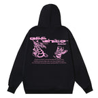 Off White Logo Drawstring Hoodie