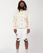 GALLERY DEPT. Flea Carpenter distressed-effect shorts