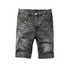 Purple Brand Crystal Diamond Denim Shorts #5094