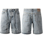 Purple Brand Crystal Diamond Denim Shorts #5096