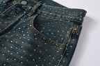 Purple Brand Crystal Diamond Jeans #106