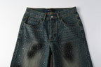 Purple Brand Crystal Diamond Jeans #106
