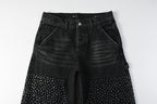 Purple Brand Crystal Diamond Jeans #104