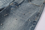 Purple Brand Crystal Diamond Jeans #9133