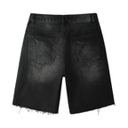 Purple Brand Crystal Diamond Denim Shorts #5104