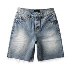 Purple Brand Crystal Diamond Denim Shorts #5100