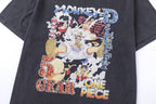 Saint Michael One Piece Luffy Vintage Finish Print T-Shirt