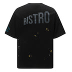 GALLERY DEPT. Men's Natural Paint-Splattered Distressed Printed Cotton-Jersey T-