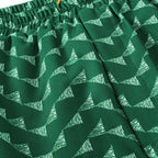 Rhude Letter Embroidered Hip Hop  Casual Split Shorts