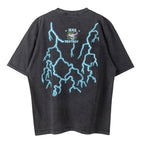 SAINT MICHAEL  + TEFLON DISCO Distressed Printed Cotton-Jersey T-Shirt