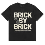 VLONE Cartoon graphic studded letter T-shirts