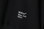 OFF WHITE Caravaggio black and white oil painting arrow Sweatshirts