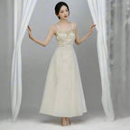 Adriata Pearl Chain Baroque Royalcore Dress