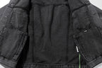 OFF WHITE Letter Arrow Washed Distressed Denim Jacket