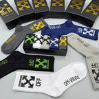 gift socks off white socks authentic 5pcs box
